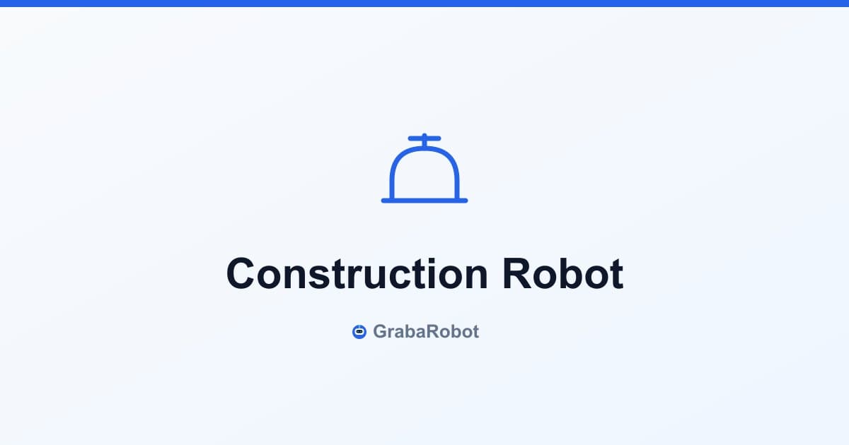 Construction Robots 2026: Bricklaying, 3D Printing, and Site Inspection Automation