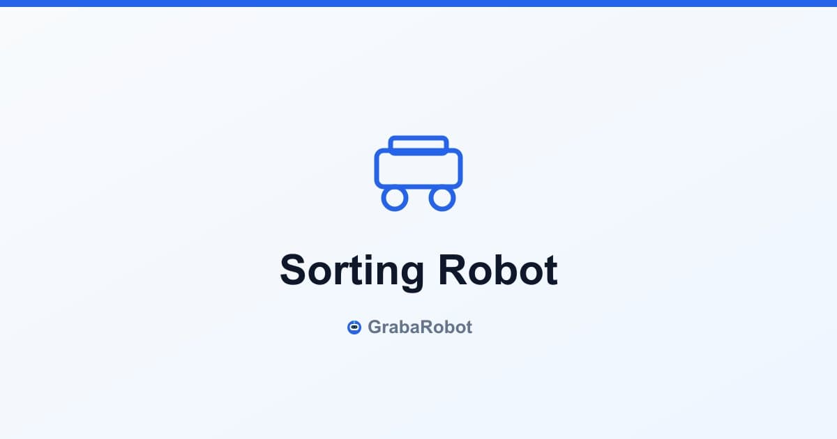 Sorting Robot: Logistics & E-commerce Automation Solutions 2026